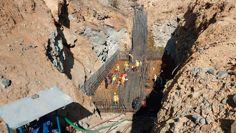 Accidente en obras de la carretera Pachuca-Huejuetla deja dos trabajadores muertos y cinco heridos