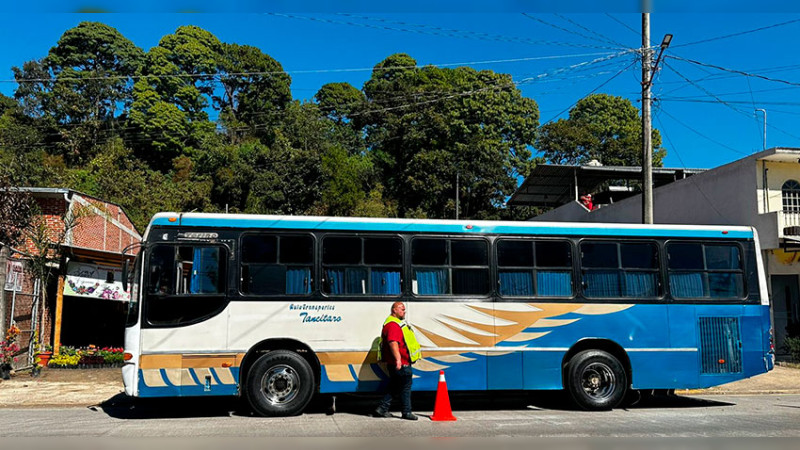 Inician operativos de regulación para el transporte público michoacano 