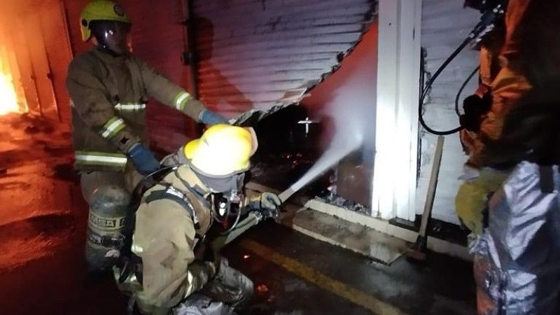 Se registra incendio en TextiCuitzeo, hay daños materiales