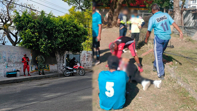 Una persona sin vida y un lesionado, resultado de riña en partido de fútbol en Jacona