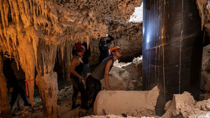 Denuncian perforación de cenotes y cuevas por construcción de Tren Maya