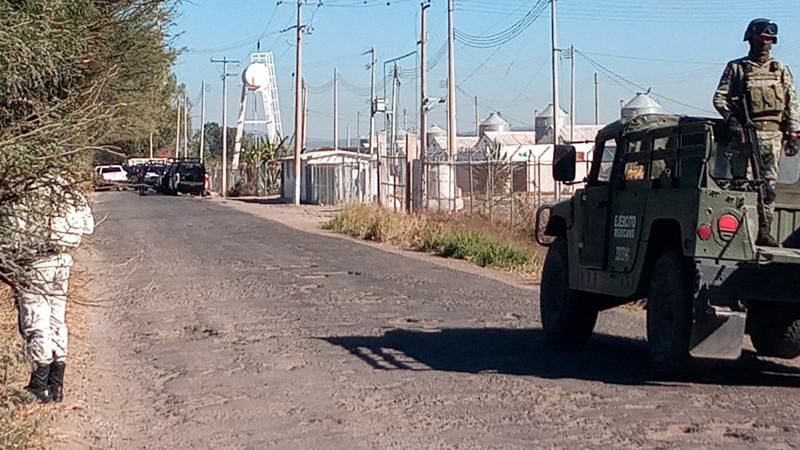 Reportan enfrentamiento entre fuerzas del orden y civiles armados, en Villagrán, Guanajuato