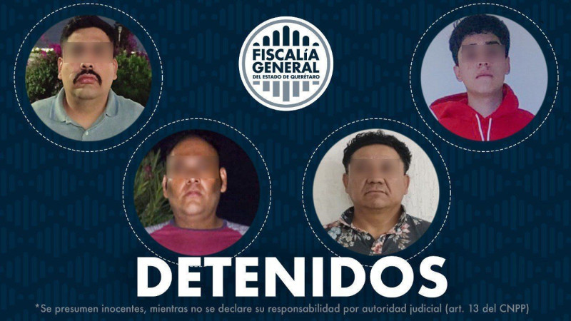 Cuatro detenidos por robo a casa habitación en El Refugio, Querétaro