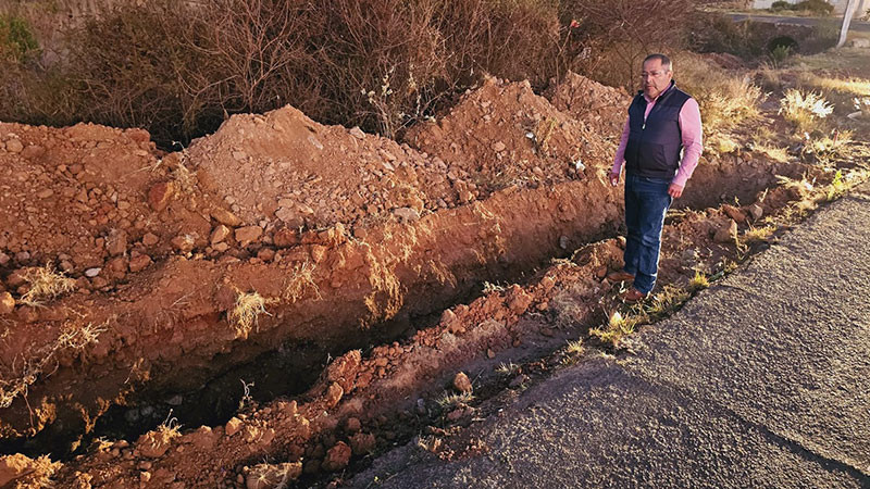 Edil de Ciudad Hidalgo, Michoacá, José Luis Téllez Marín, supervisa diversas obras 