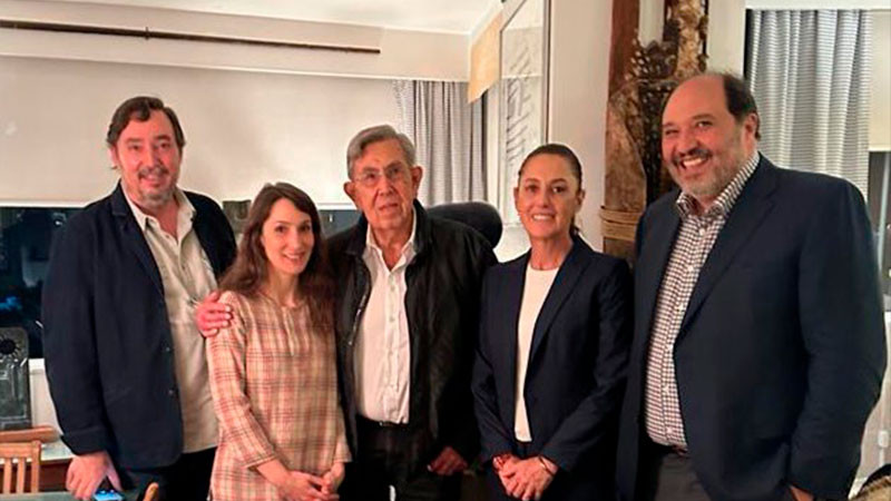 Claudia Sheinbaum se reúne con Cuauhtémoc Cárdenas