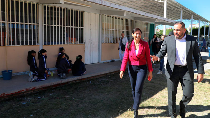 Sector educativo verifica mejoras en escuelas de Huandacareo, Michoacán 