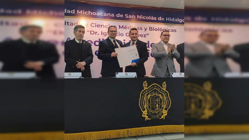 Licenciatura en Nutrición Humana de la UMSNH recibe constancia de acreditación de calidad