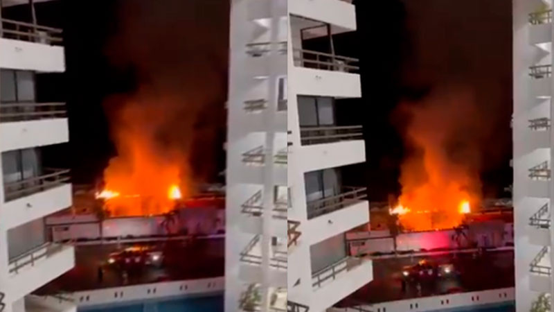 Civiles armados incendian restaurante Kalei, en Acapulco