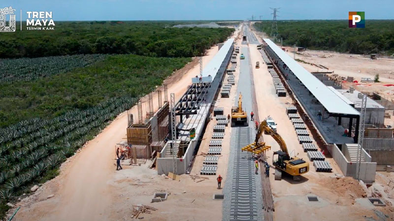 Colapsa estructura del Tren Maya en Quintana Roo; reportan dos trabajadores lesionados