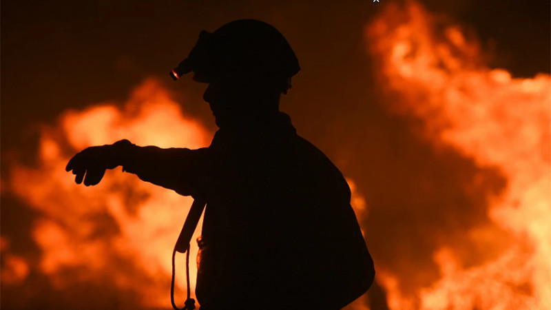 Incendio consume predio de Buenavista, en Tultitlán, Estado de México