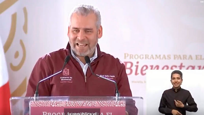 Se destinan 31 mdp para programas del Bienestar en Michoacán: Bedolla