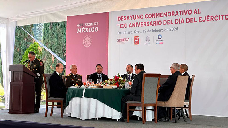 En Querétaro, el Ejército Mexicano celebró su 111 aniversario