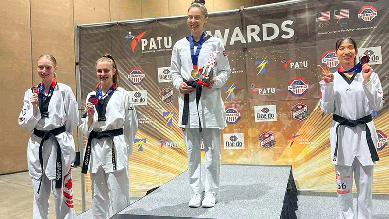 La mexicana Daniela Souza se cuelga medalla de oro en Abierto de Taekwondo en Estados Unidos