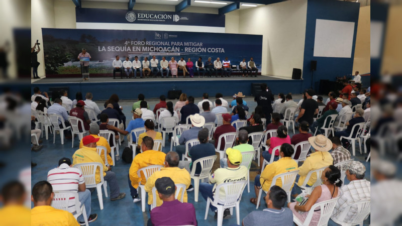 Foro para definir acciones contra la sequía llega a la Costa Michoacana