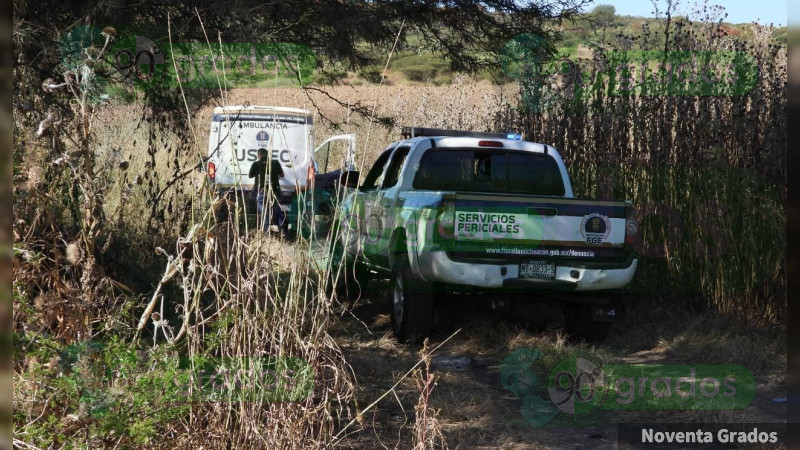 Localizan cuerpo maniatado en Cuitzeo, Michoacán