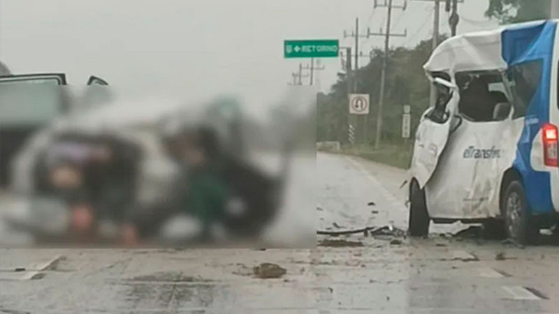 Exceso de velocidad y mal clima causaron el accidente en Tulum, revela FGE