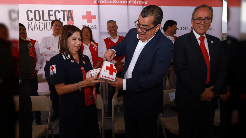 Arranca Elías Ibarra colecta de la Cruz Roja 2024