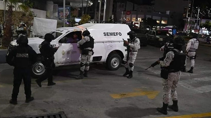 La muerte se hace presente en la plaza Marbella de Acapulco, Guerrero 