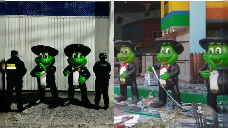 Recupera Fiscalía de Nezahualcóyotl ranas del Sr. Frog’s robadas en Acapulco tras Ottis