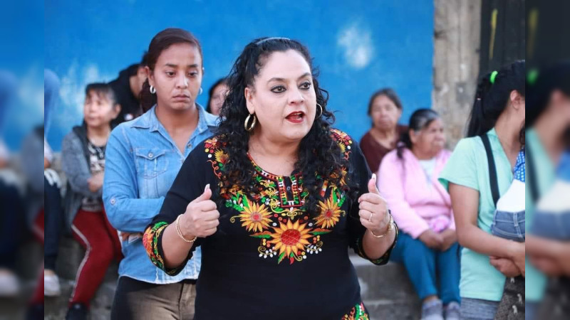 En la Meseta Purépecha, Martha Lilia Cortés reitera su compromiso con las mujeres