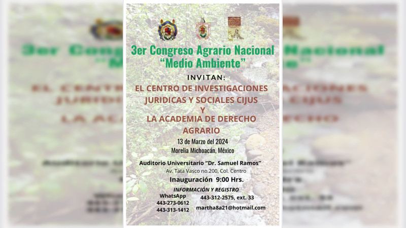 Medio ambiente, tema principal del Congreso Agrario Nacional 