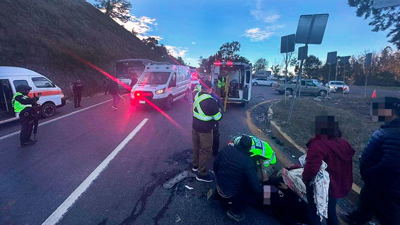 Choque en carretera de Durango deja dos heridos de gravedad 