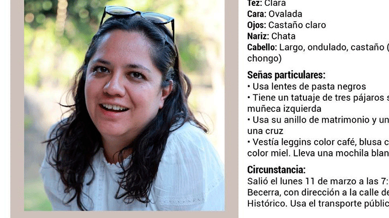 Localizan cuerpo de Gisela González, trabajadora del Congreso de la CDMX, en los límites del Edomex