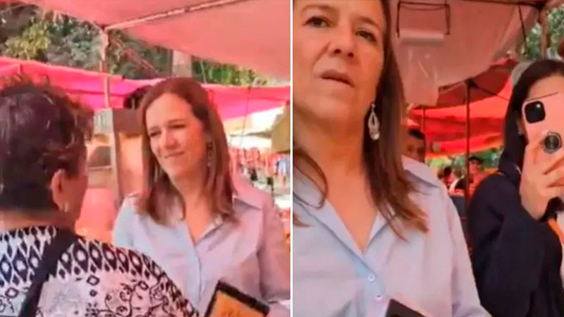 Mujer increpa a Margarita Zavala en tianguis de la CDMX:  