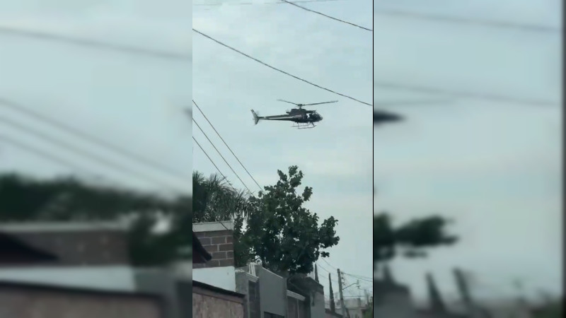 Desde tierra, atacan helicóptero de la Comisión Estatal de Seguridad en Yecapixtla, Morelos