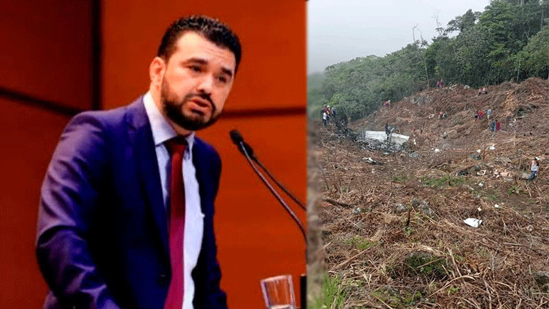 Muere el diputado Juan Pablo Montes de Oca tras desplome de avioneta en Chiapas