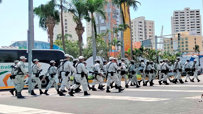 Blindan con GN y Ejército Acapulco, previo a inauguración del Tianguis Turístico 2024