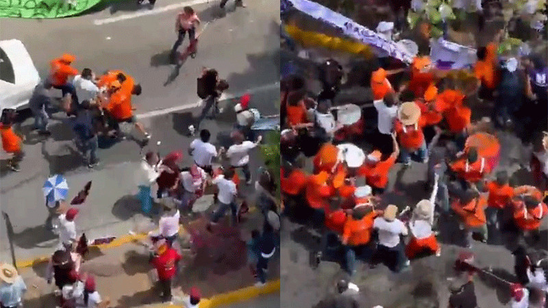 Militantes de MC y Morena pelean durante debate de candidatos en Guadalajara