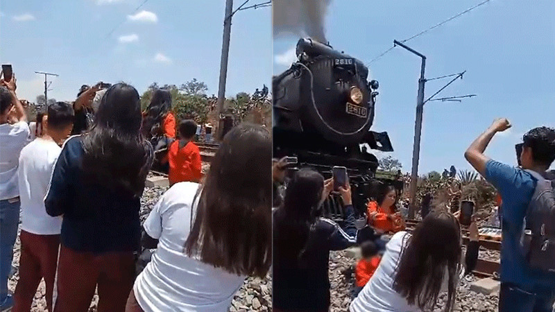 Mujer muere al ser alcanzada por la locomotora Emprees 2816 en Hidalgo; intentaba tomarse selfie 