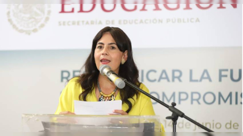 Michoacán, pionero en jornada nacional para fortalecer la Nueva Escuela Mexicana: Gabriela Molina