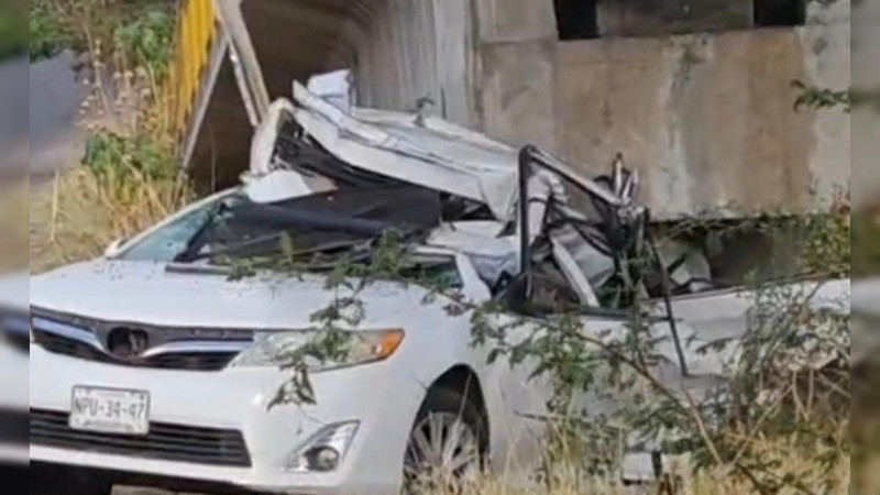 En accidente automovilístico, muere un joven en La Piedad, Michoacán 