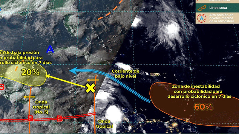 En cuestión de horas, probabilidad de ciclón tropical Beryl se triplica