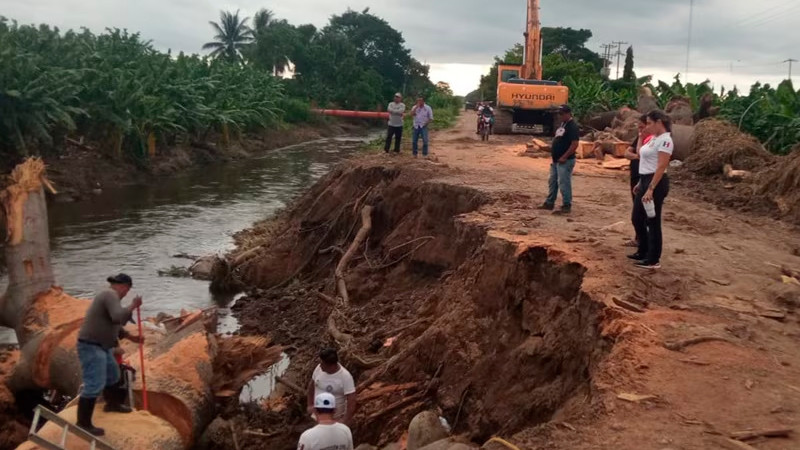 Lluvias dejan afectaciones en 44 municipios de Chiapas