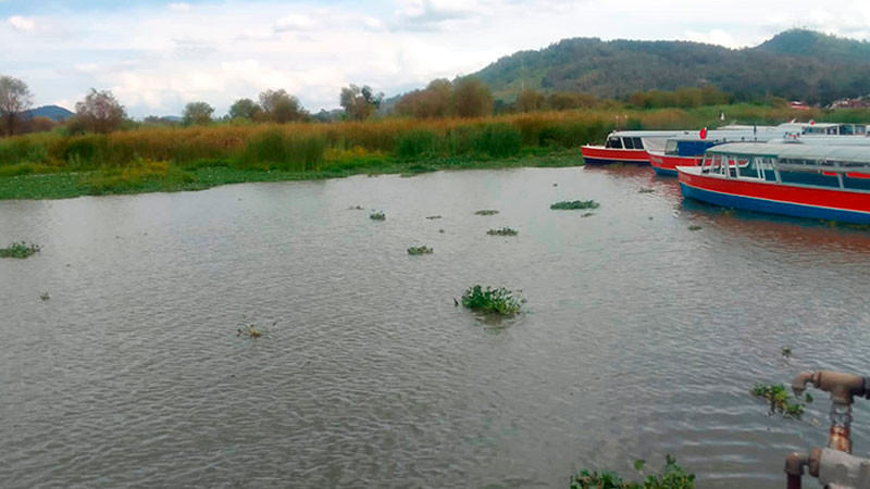 Lluvias dan alivio al Lago de Pátzcuaro, aunque sigue con niveles bajos de agua