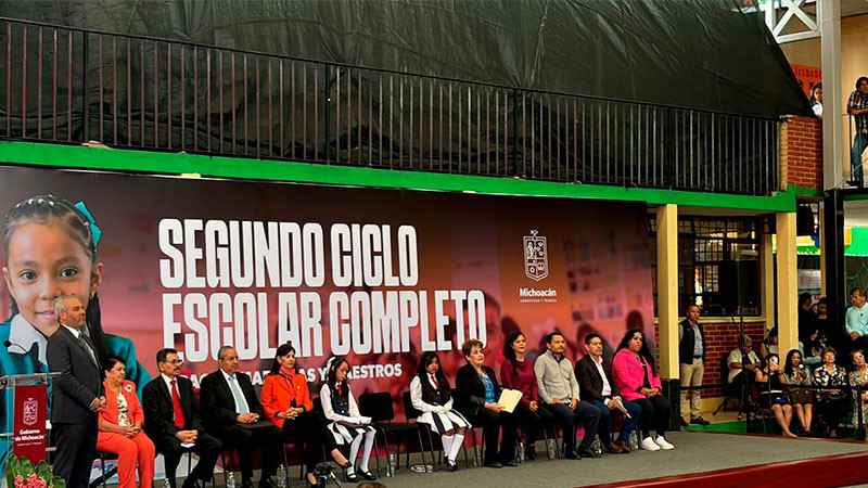 Gobernador y secretaria de Educación cierran ciclo escolar 2023-2024