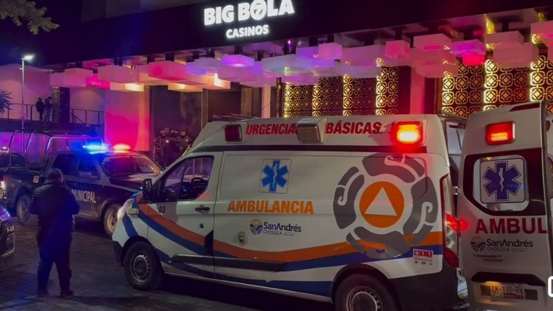 Ataque en casino ubicado en San Andrés Cholula, Puebla, deja dos personas muertas