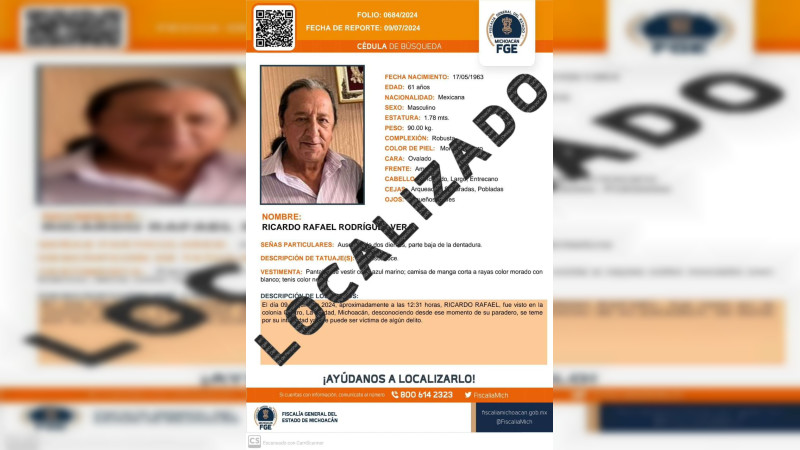 Localizan al periodista Rafael Rodríguez, reportado desaparecido en La Piedad, Michoacán 