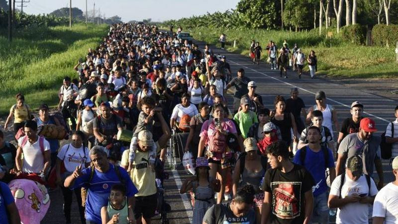  Nueva caravana de migrantes parte de Tapachula, Chiapas