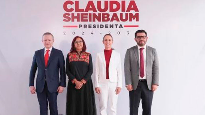 Claudia Sheinbaum presenta a Arturo Zaldívar, Carlos Torres y Leticia Ramírez como integrantes de su gabinete