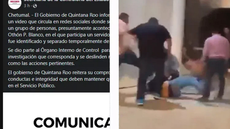 Captan a subsecretario del Gobierno de Quintana Roo enfrascado en una riña en Chetumal