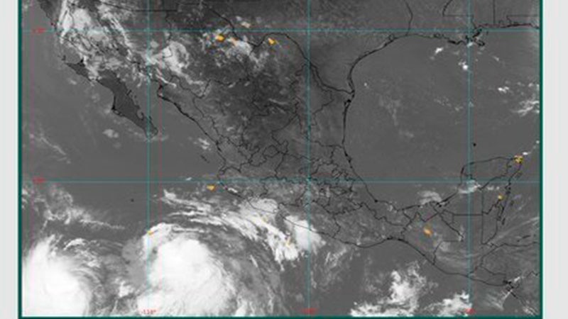 Hay 5 ciclones rodeando México al mismo tiempo; uno en costas de Michoacán 