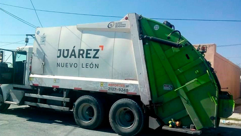 Hallan feto de 5 meses en camión recolector de basura en Nuevo León