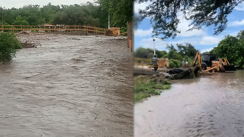 Lluvias provocan desbordamiento de ríos y afectaciones en Múgica