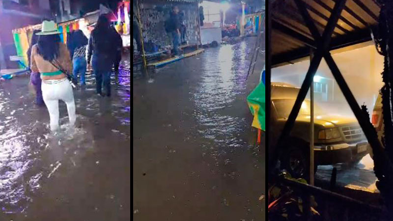 Tormenta genera apagones, árboles caídos e inundaciones en Uruapan, Michoacán 