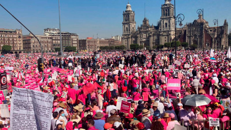 Convoca Marea Rosa a marcha por la democracia para el 8 de septiembre