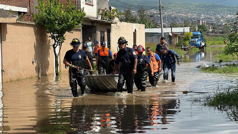 Mantiene Gobierno de Morelia apoyo a colonias afectadas por lluvias